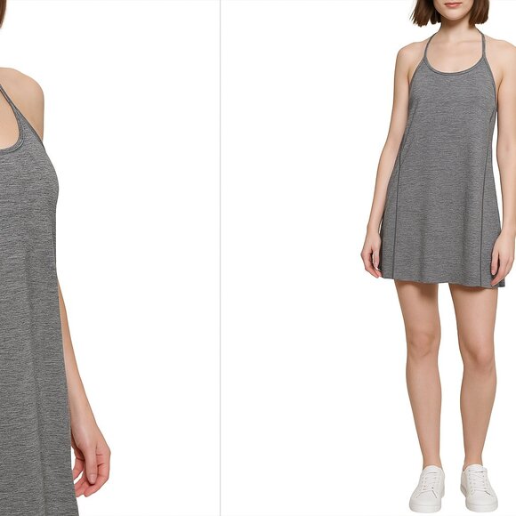 CK Performance NWT XXL Halter Space Dye Sport Dress Gray - Picture 1 of 6